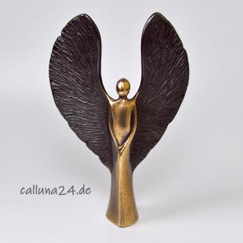 Engel Bronze Schutzengel Statue Skulptur Kunstobjekt Design Weihnachten